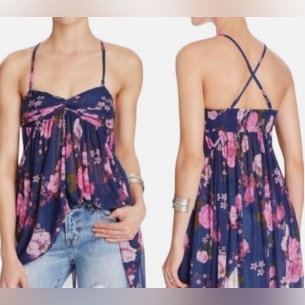 FREE PEOPLE | Tunic | MIRAGE | Convertible Top | Dress | Hi Lo | Smocked